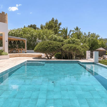 Villa Odiya Pool Area Tiles