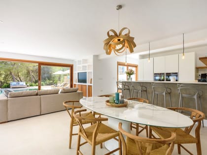 Can Dalt Kitchen Dining Living Area
