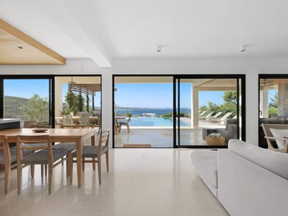 Can Haya Living Room Pool Views