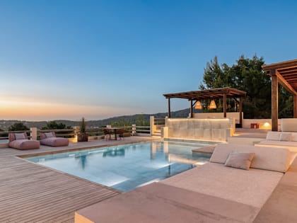 Can Sankisha Pool Area Evening