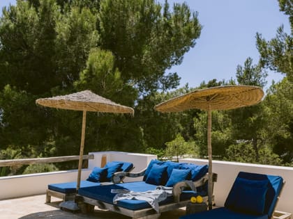 Can Yondal Pool Area Sunbeds