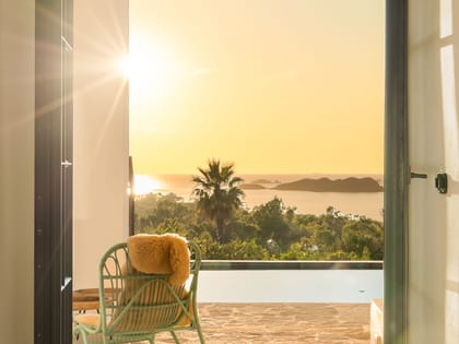 Villa Odiya Interior Sunset View
