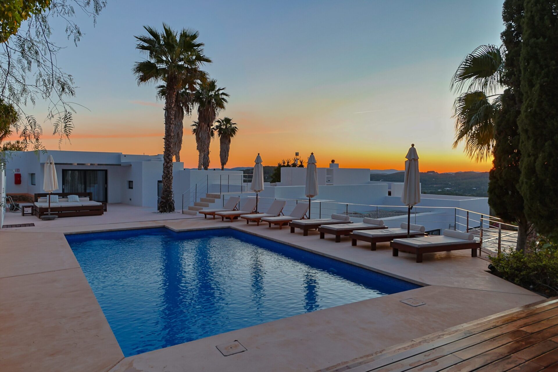 Sa Colina Pool Sunset